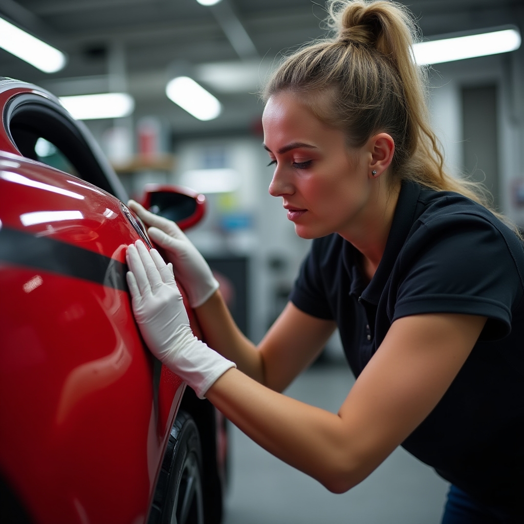 Нанесение декоративных полос на кузов автомобиля