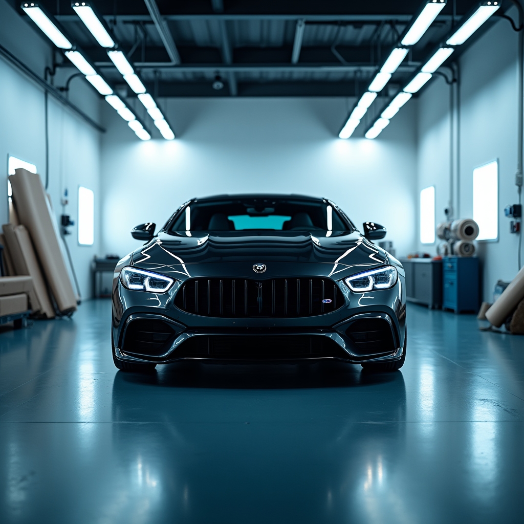 Профессиональная оклейка автомобиля плёнкой в боксе Noralox