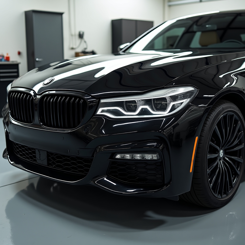 Полное покрытие передней части автомобиля антигравийной плёнкой