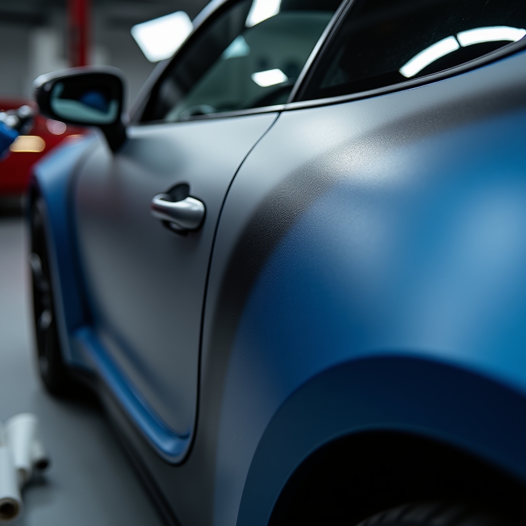 Полная виниловая оклейка автомобиля в матовый цвет